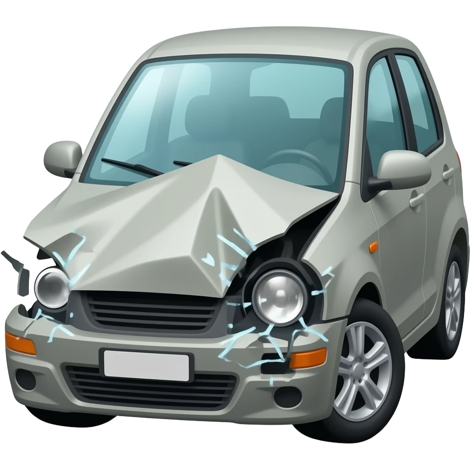car crash emoji