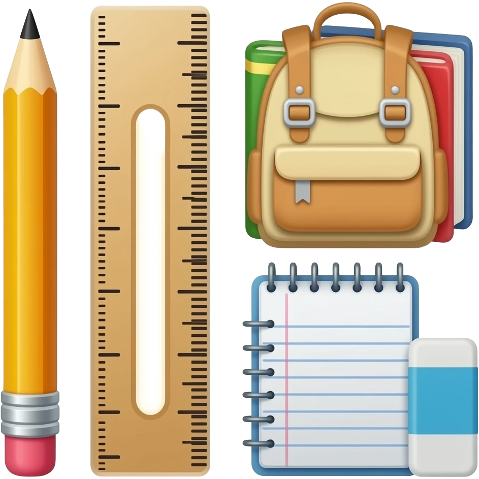 Make Class stuff Like Pencils A Book and school stuff emoji