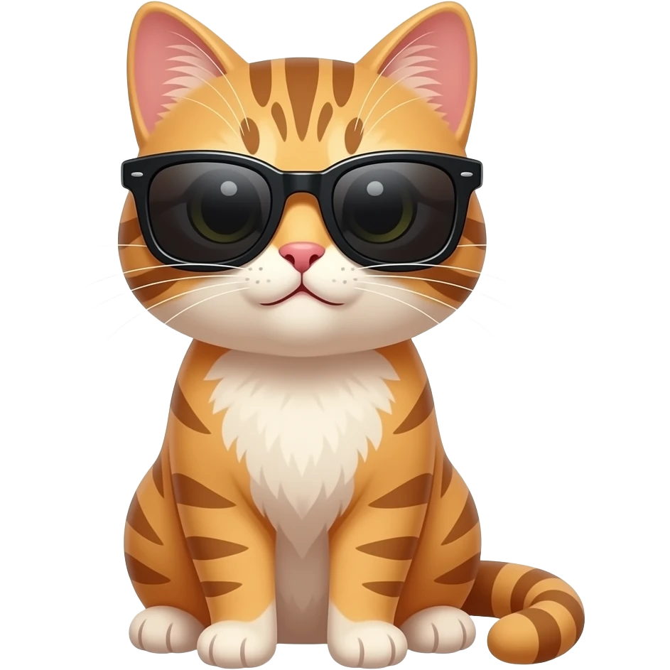 Cat wearing sunglasses emoji