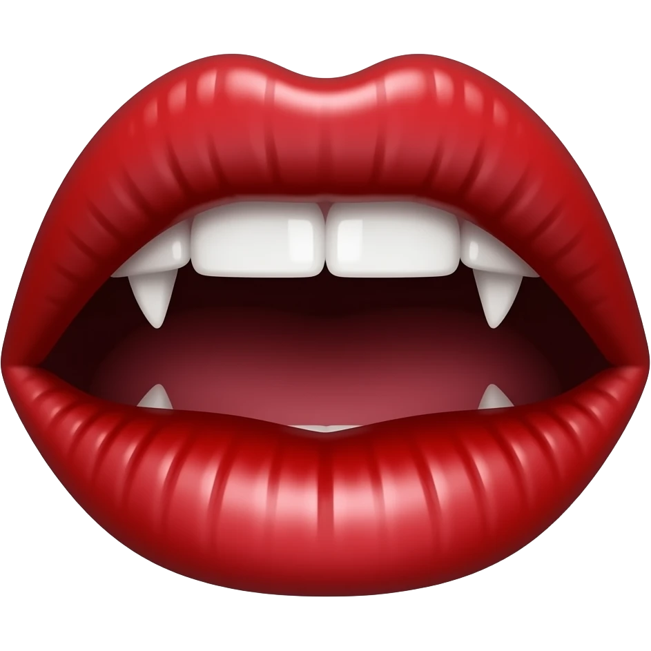 vampire lips emoji