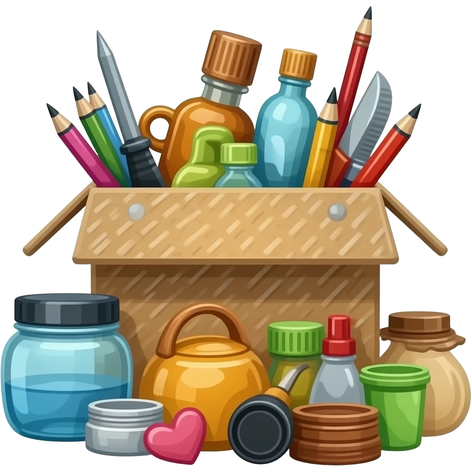 bric à brac en désordre bordel à ranger emoji
