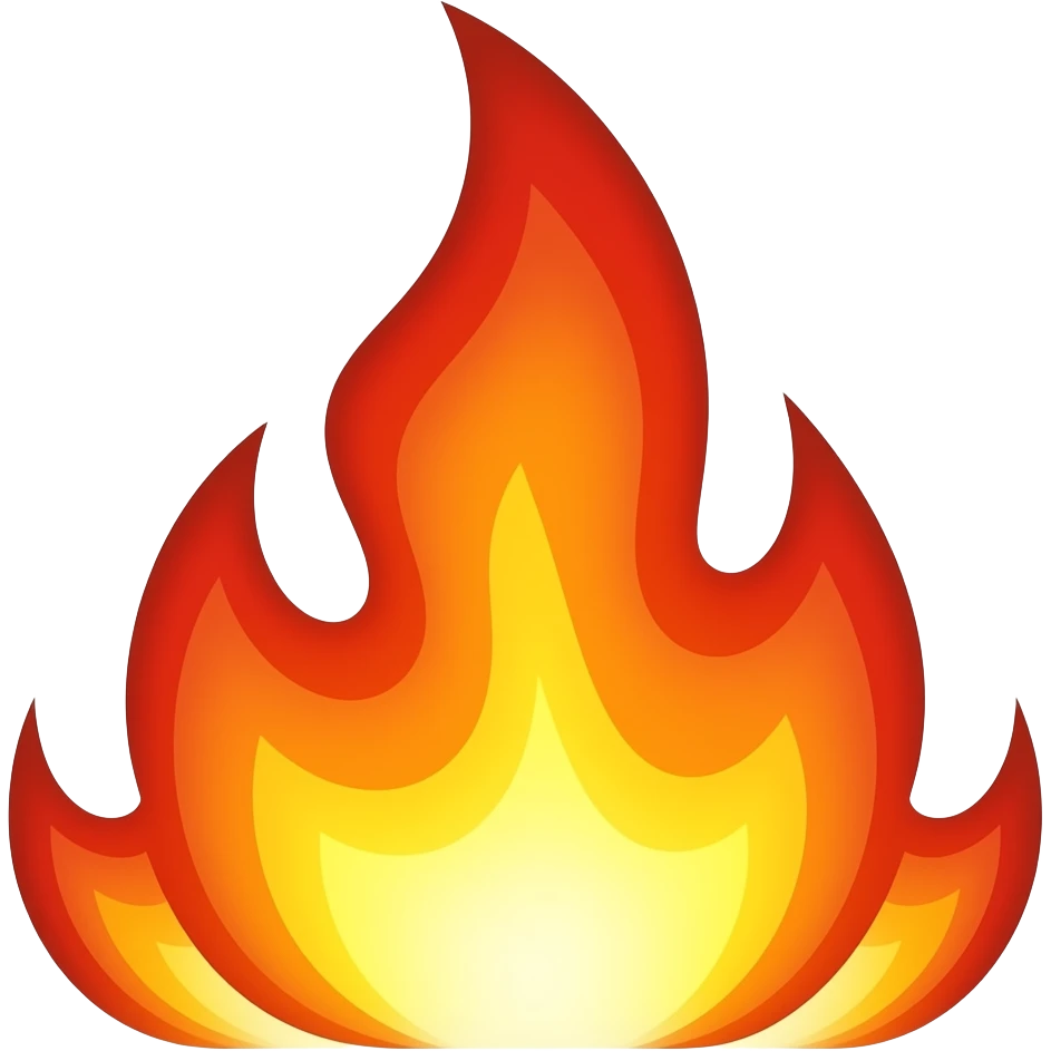 Flame blas emoji