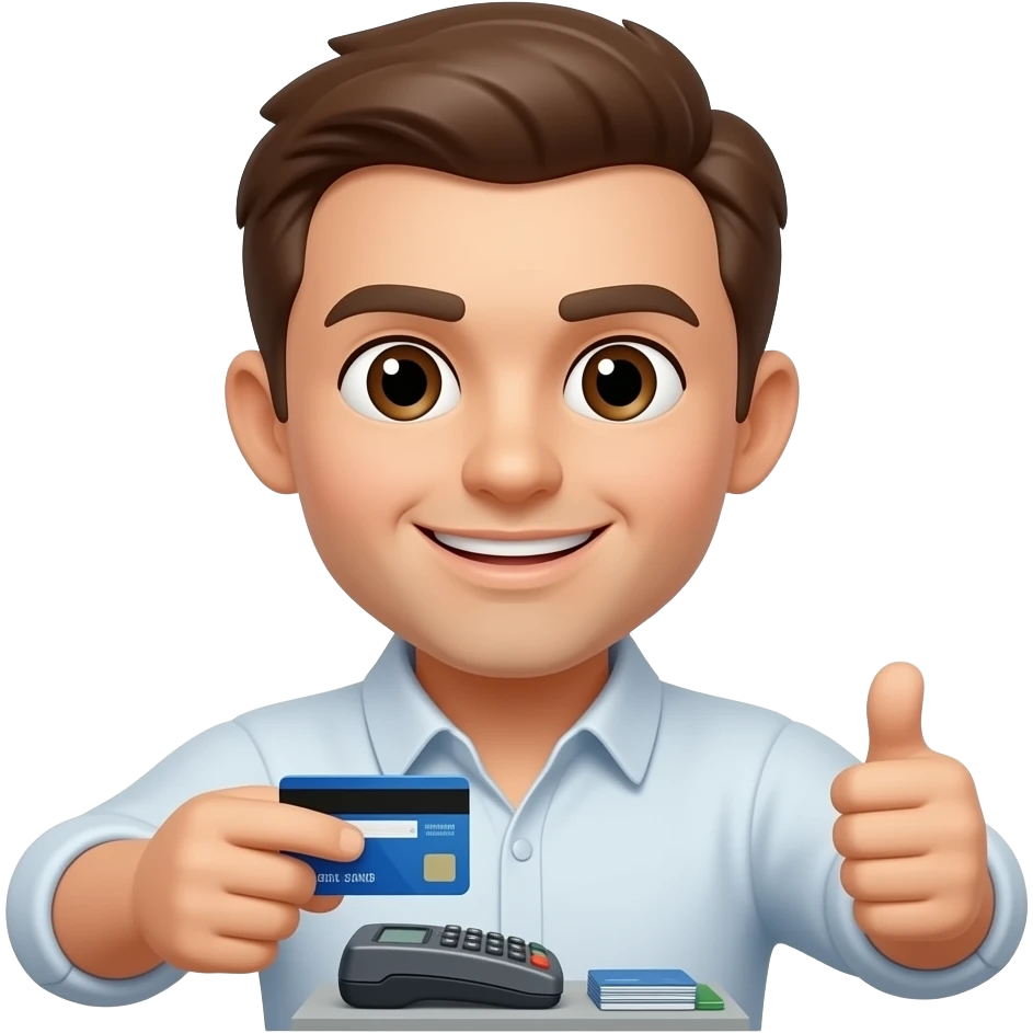 I pay by card emoji