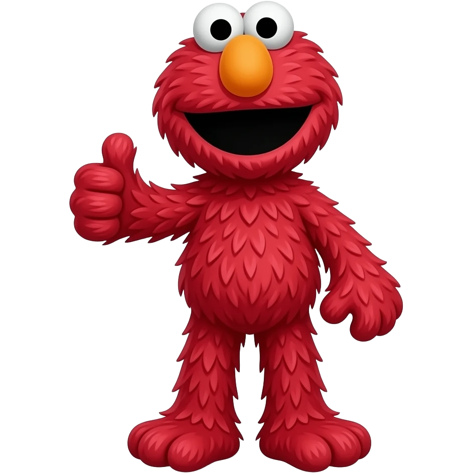 Elmo thumbs down emoji
