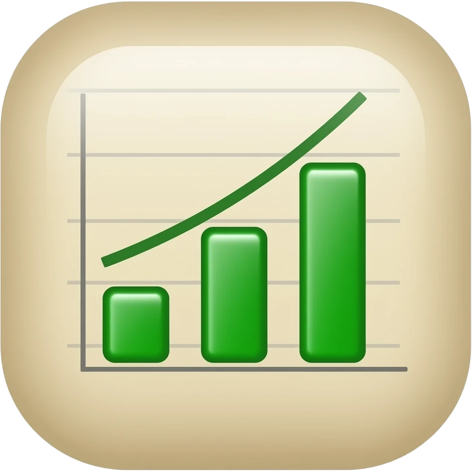 A single snus pouch emoji icon with a small bar chart or report graph overlaid on it, 3D rendered, Apple emoji style, soft lighting, cream/beige pouch   ▎ with green chart accent, centered on transparent background, no text, clean simple design emoji