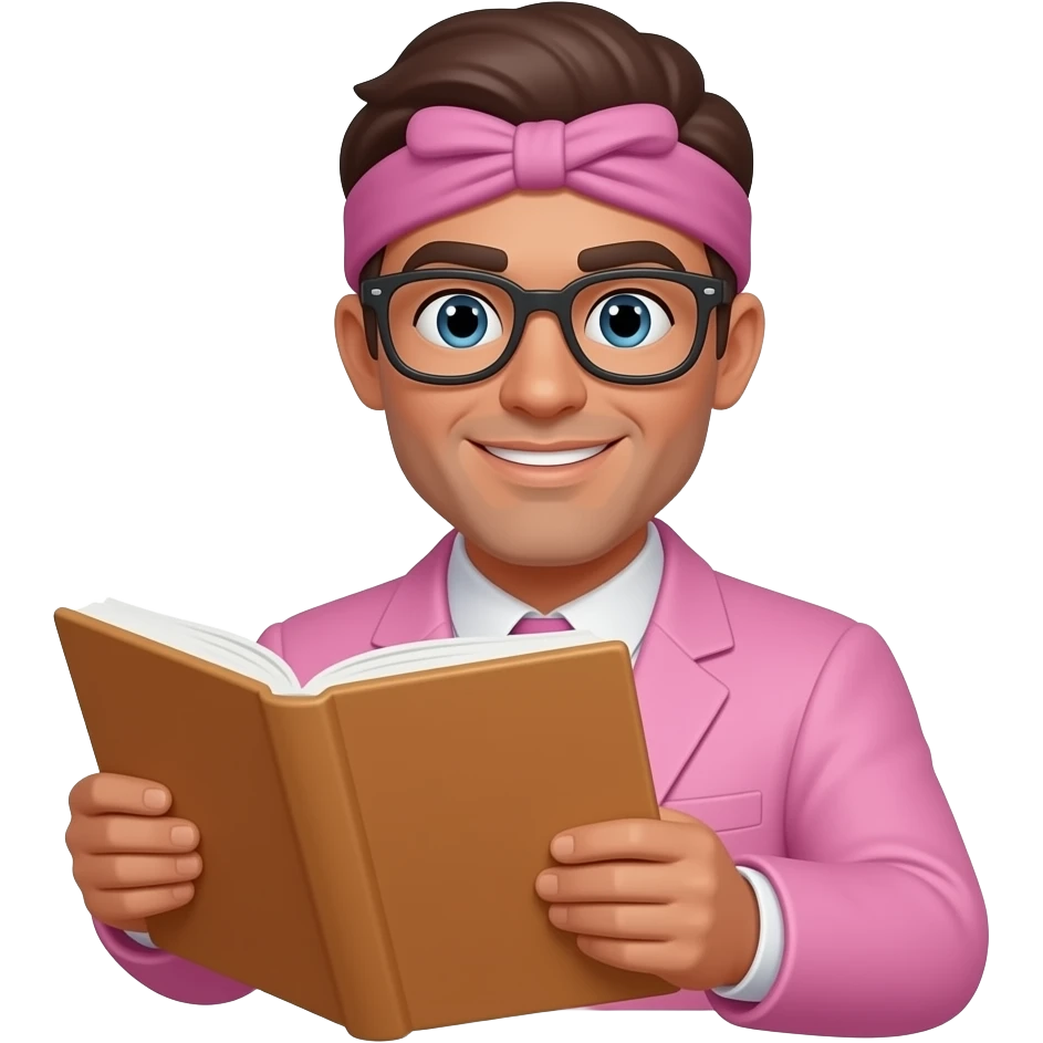 Pink planning emoji