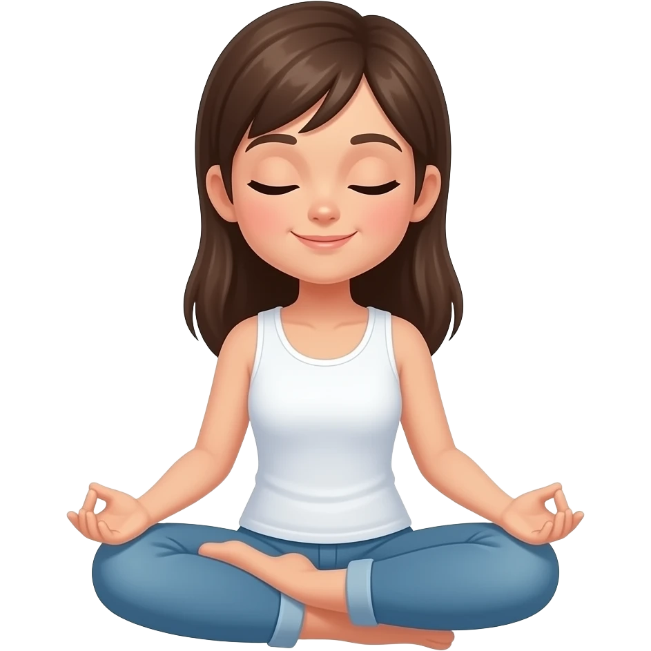 meditar girl emoji