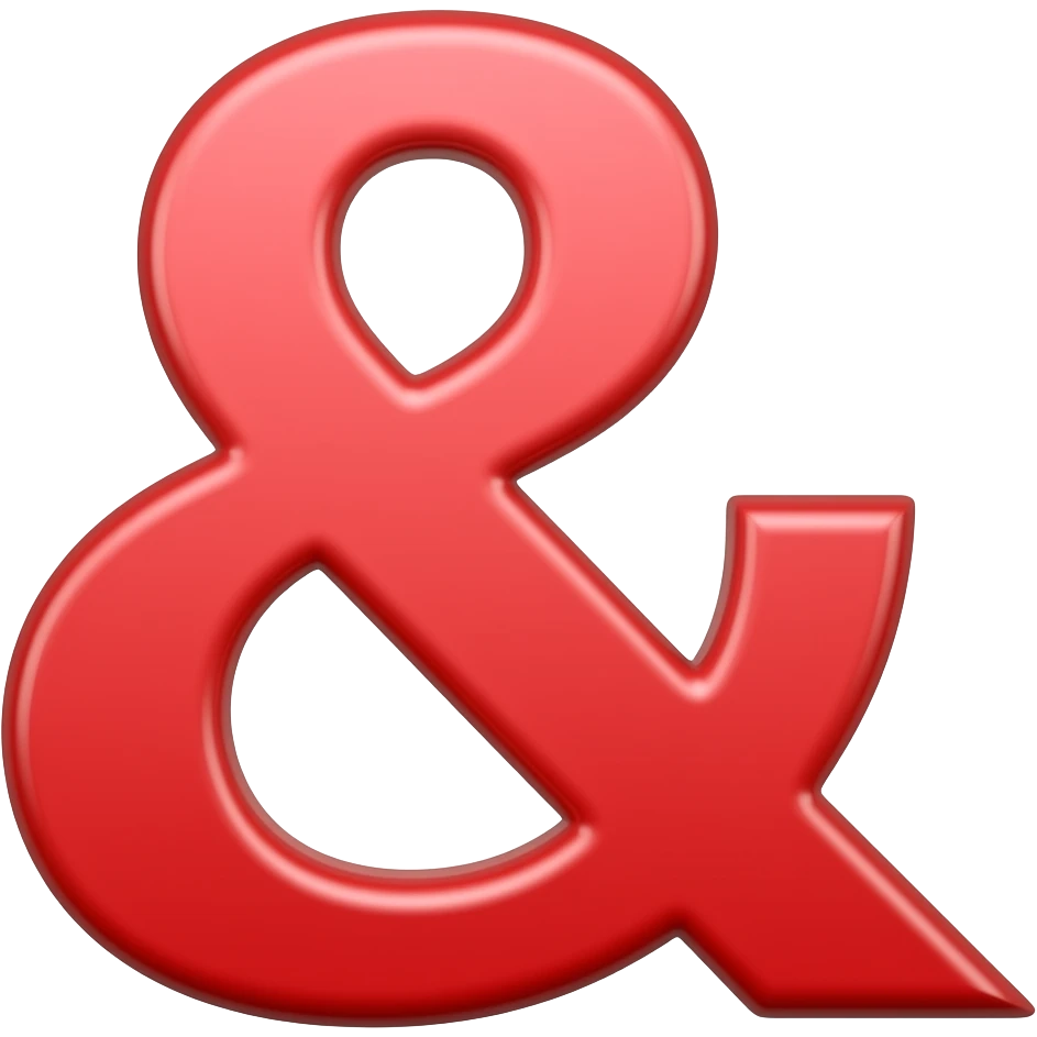"& " red color emoji
