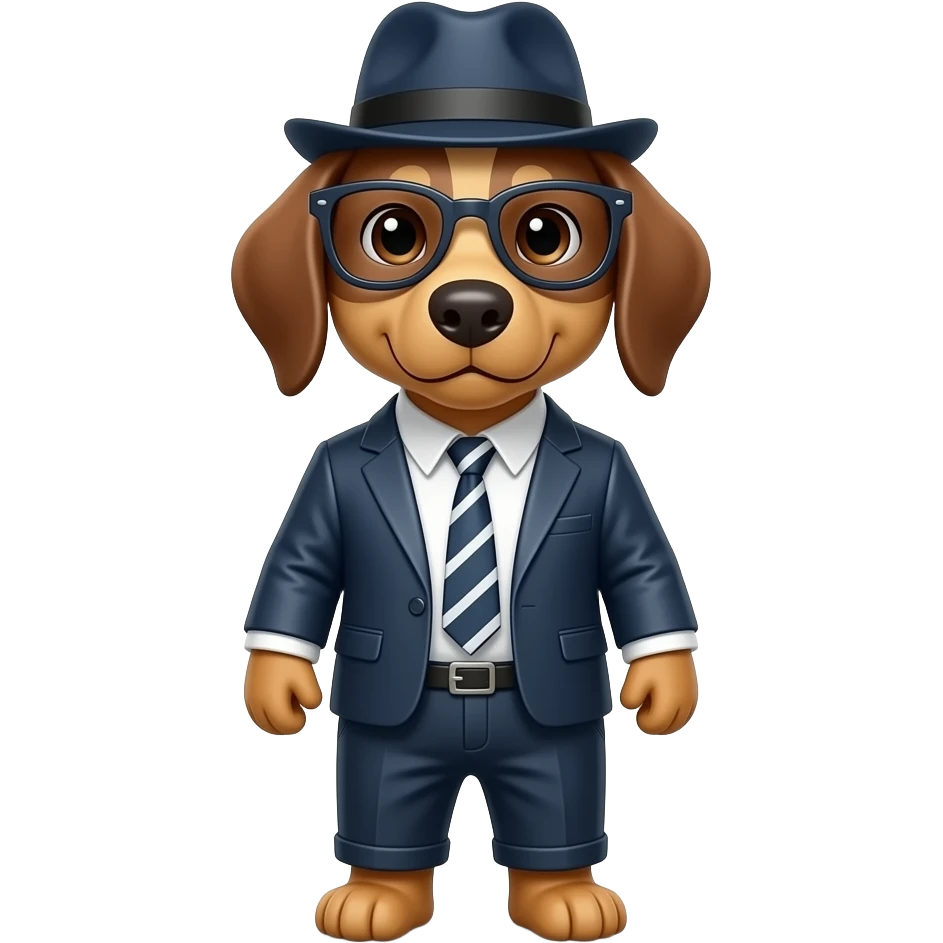 Dog moda emoji