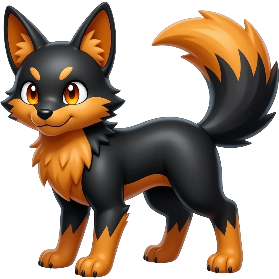 Shiny Anthropomorphic furry Zangoose-Zoroark-Incineroar-Fakémon emoji