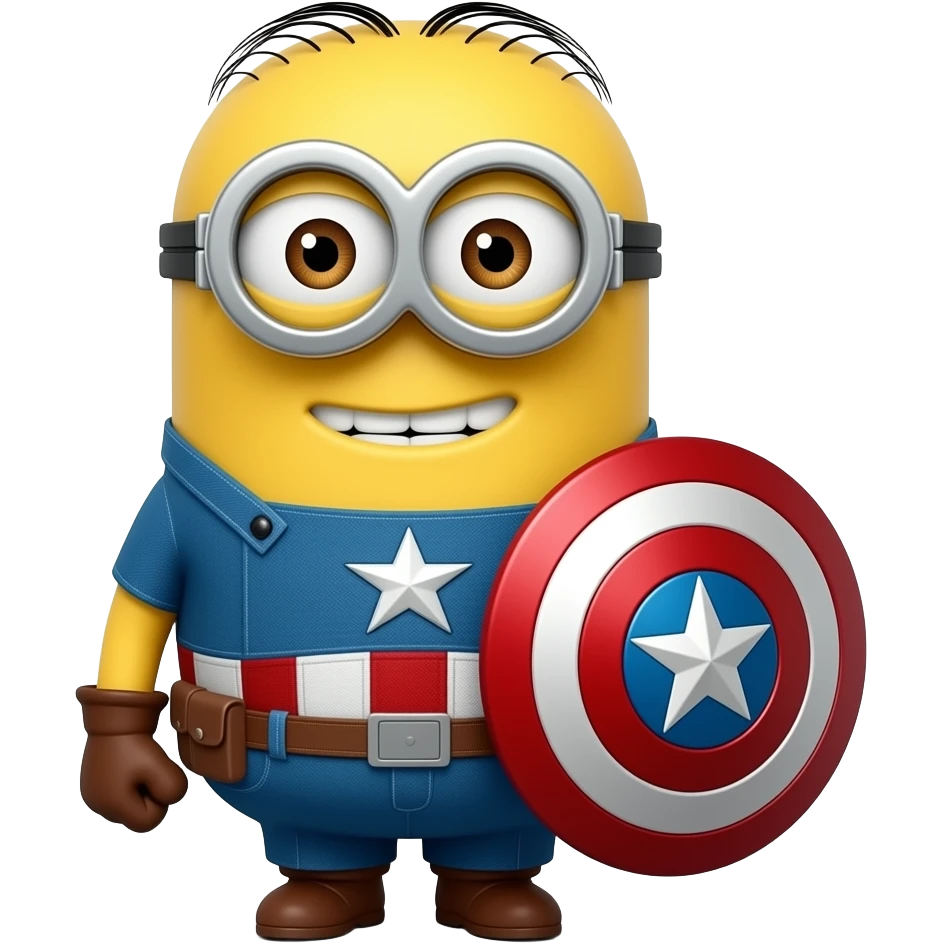Minion capitan america emoji