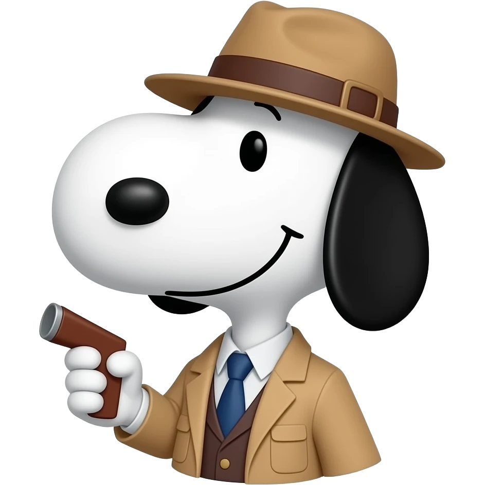 탐정 스누피 emoji