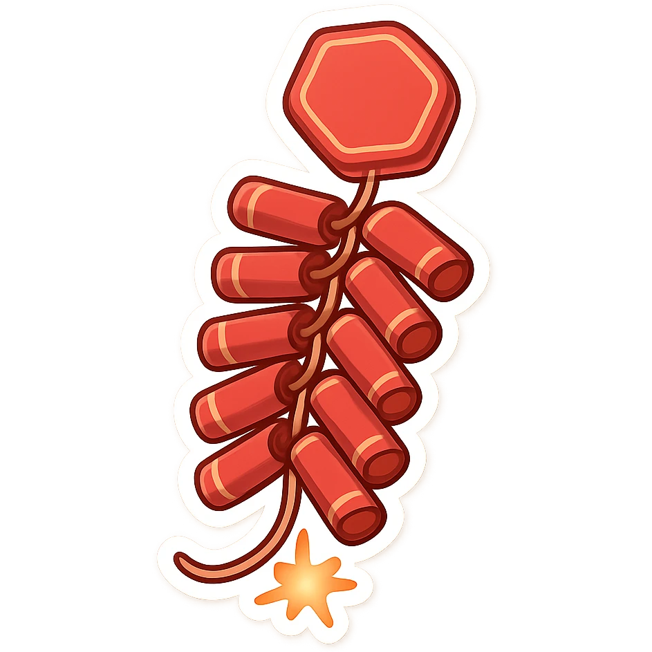 一串炮竹 emoji