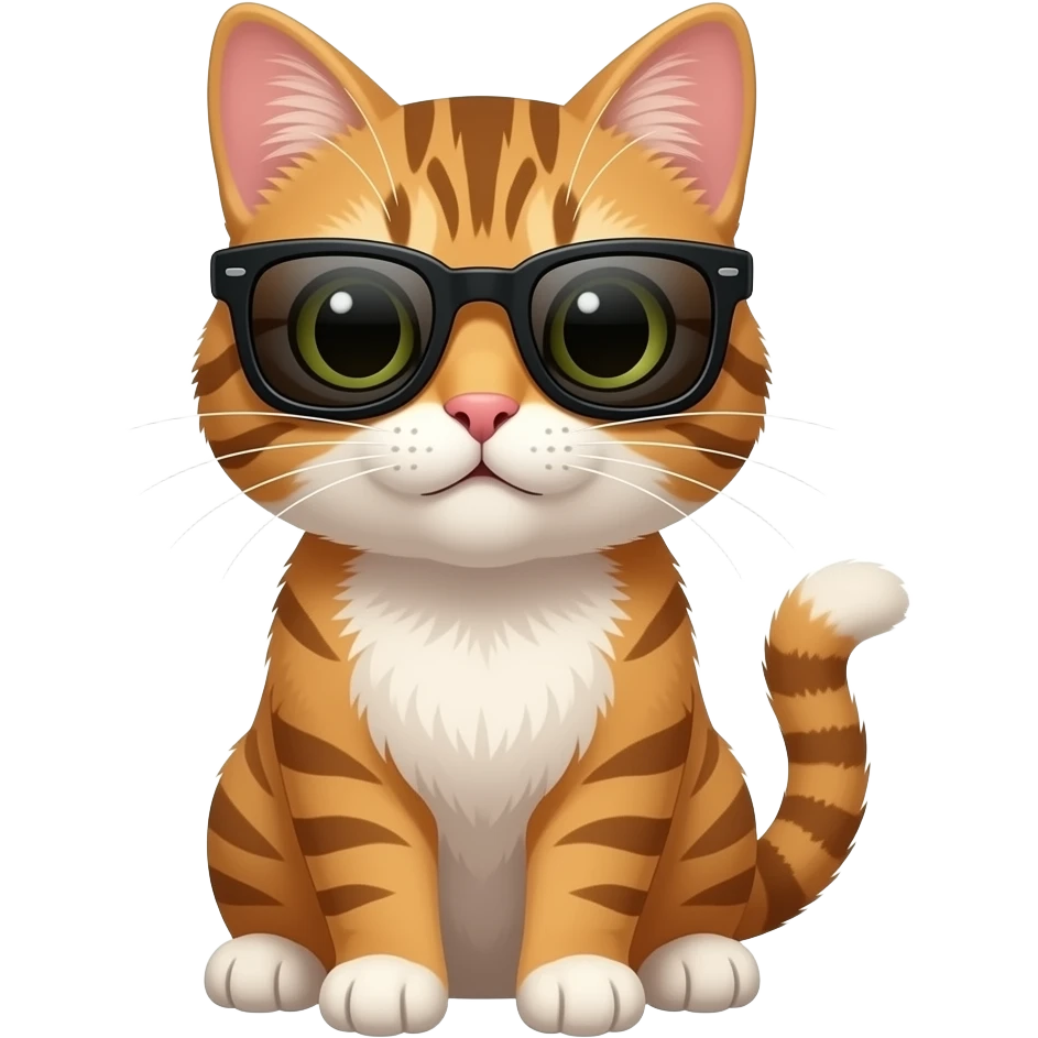 Cat wearing sunglasses emoji