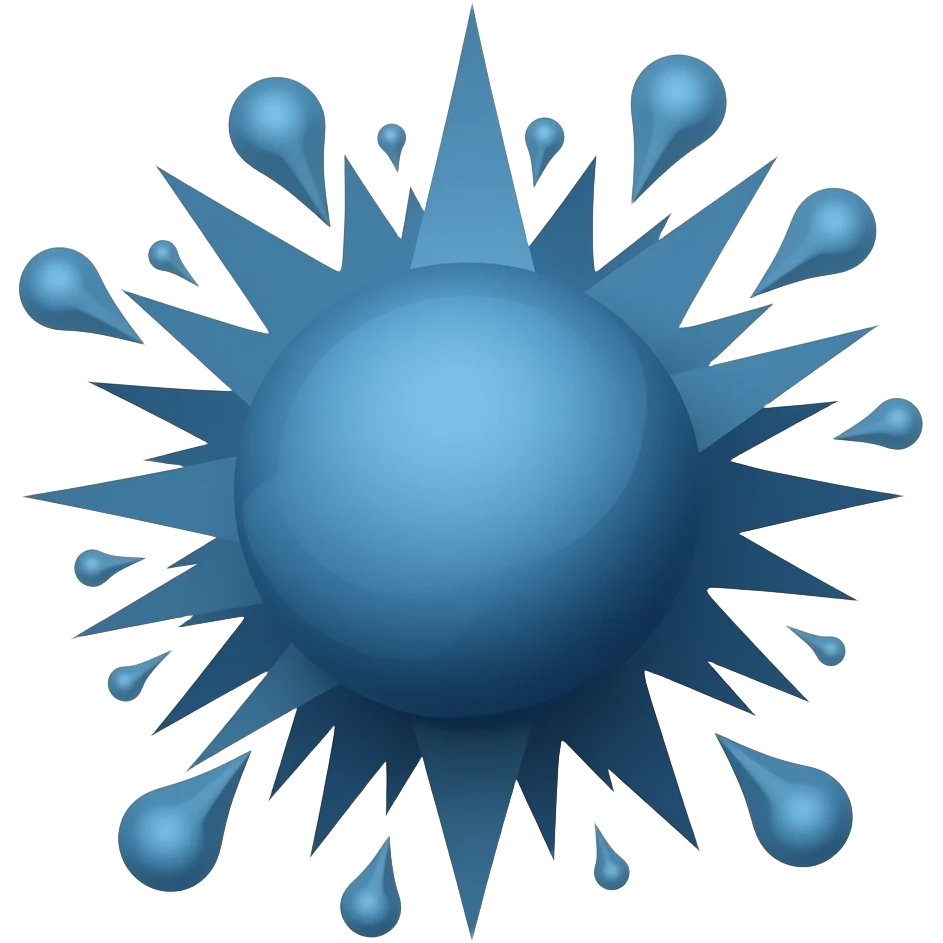 Make this exact same emoji dark blue 💥 emoji
