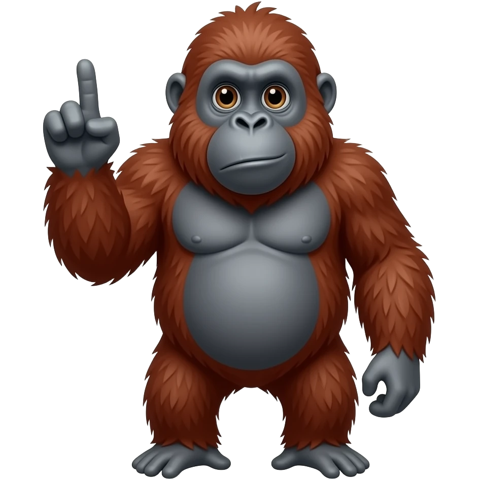 🖕🏻🦧 emoji
