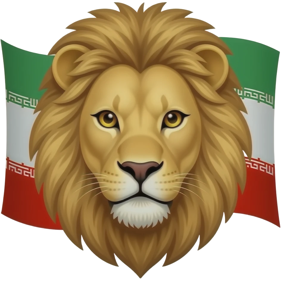 پرچم ایران بجای الله کله شیر باشه emoji