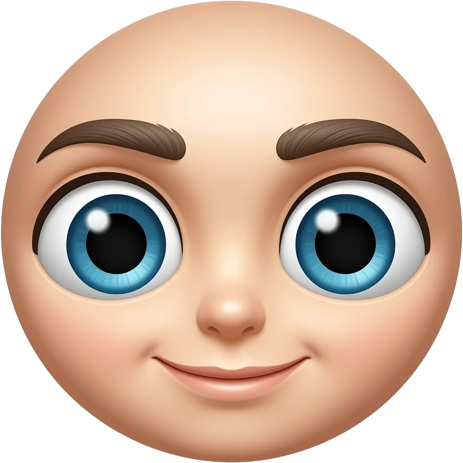기대하는 눈 emoji
