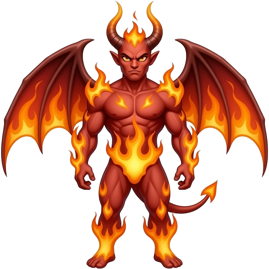 demon fire emoji