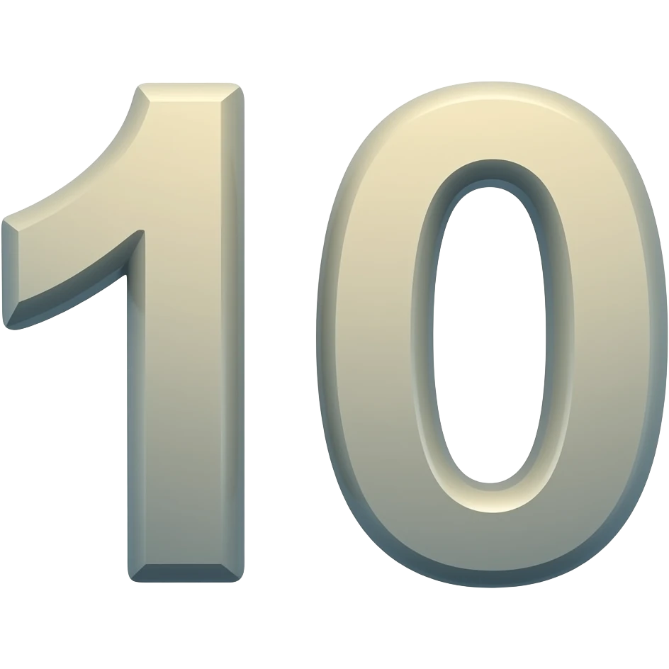 number 10 emoji