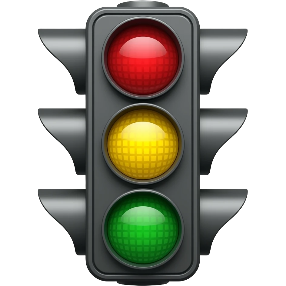 red trafic light emoji