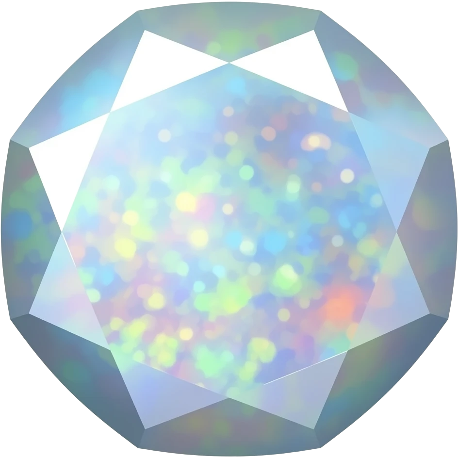 iridescent opal with flecks emoji