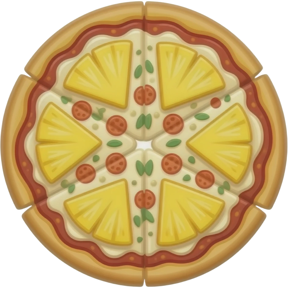 Pineapple on pizza emoji
