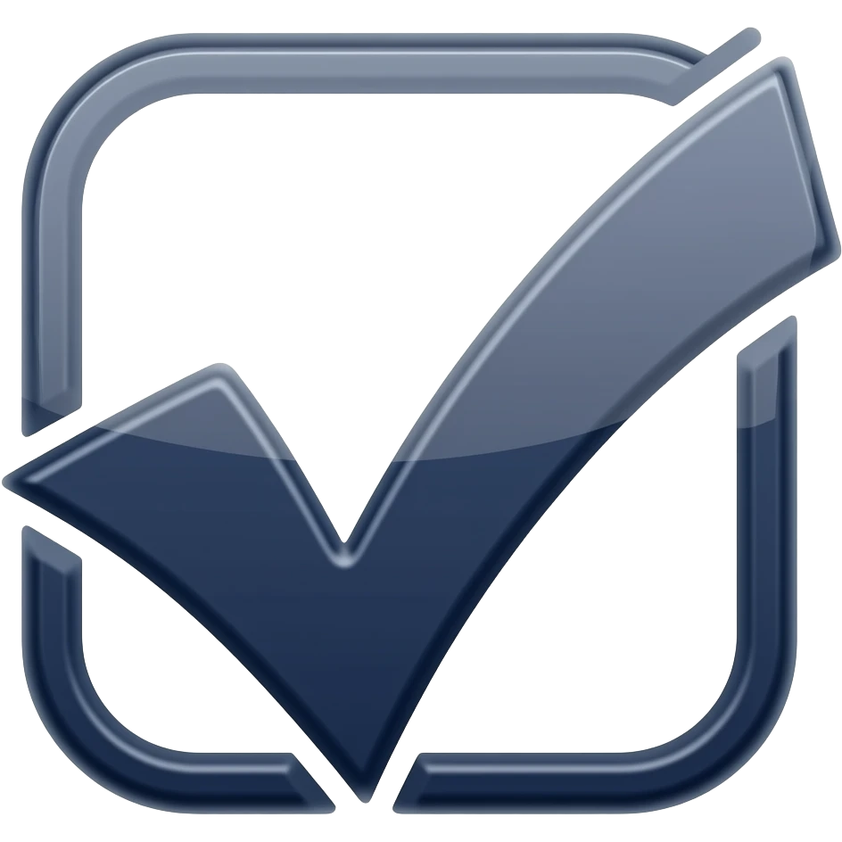 make a navy blue check mark emoji