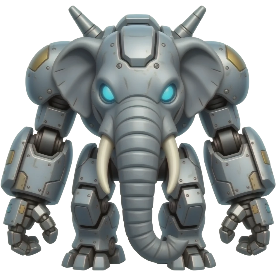 Armored mecha elephant robot killer emoji