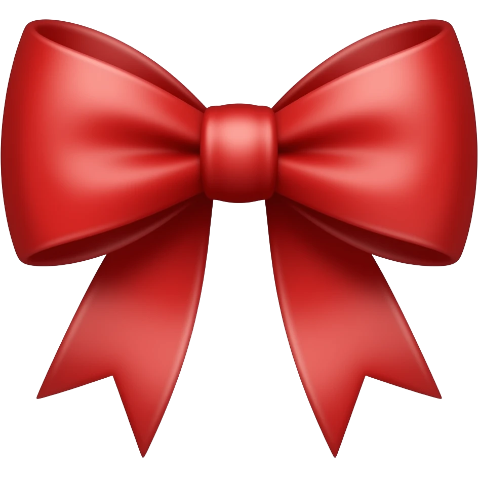 Red bow emoji
