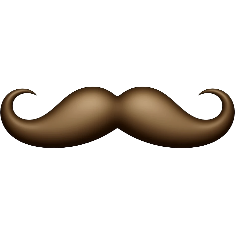 Mustache emoji