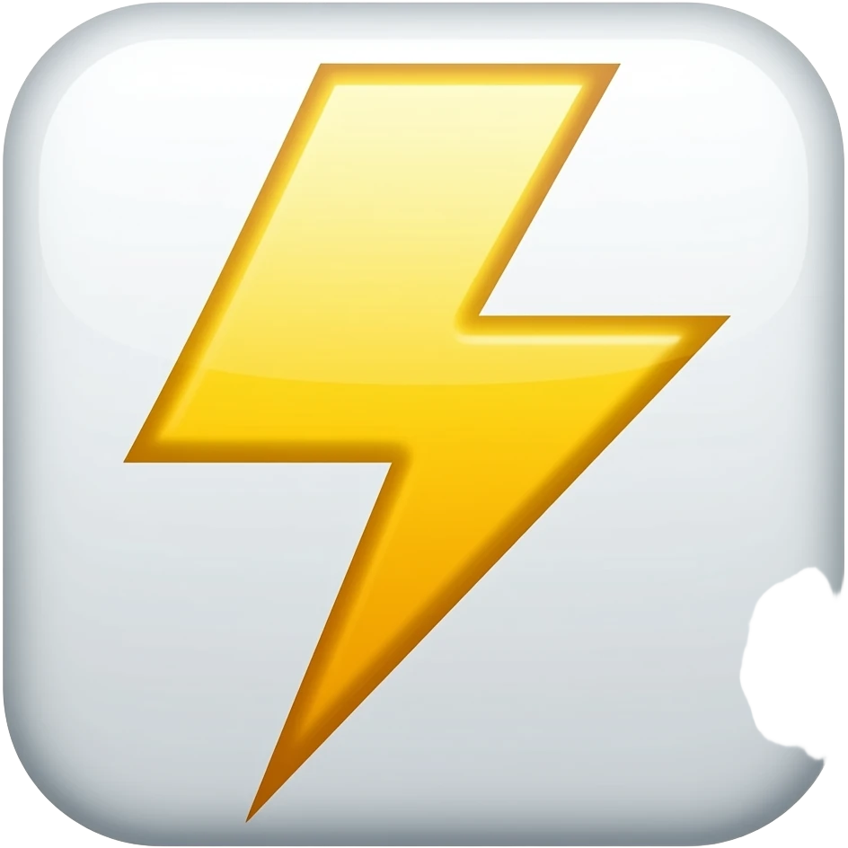 lightning emoji