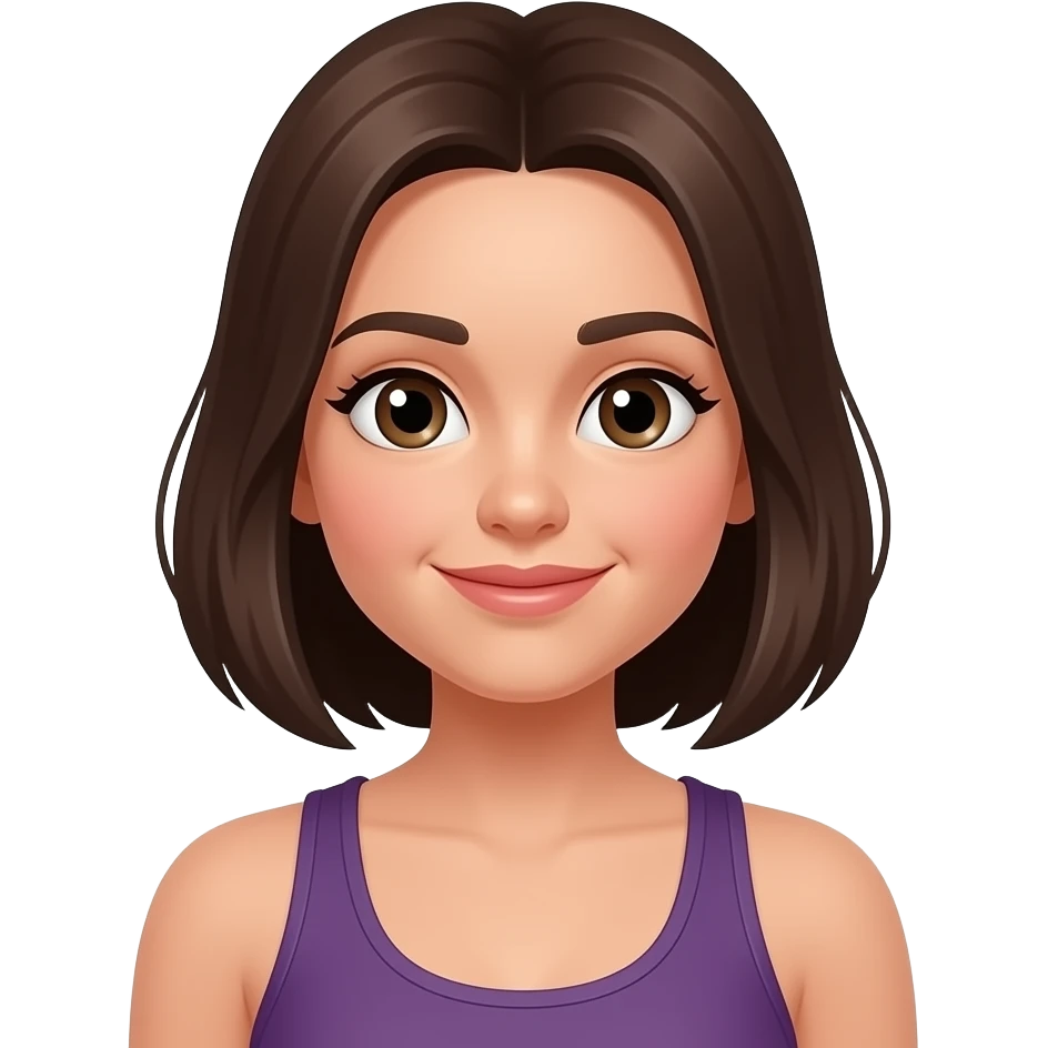 Academia moça morena emoji