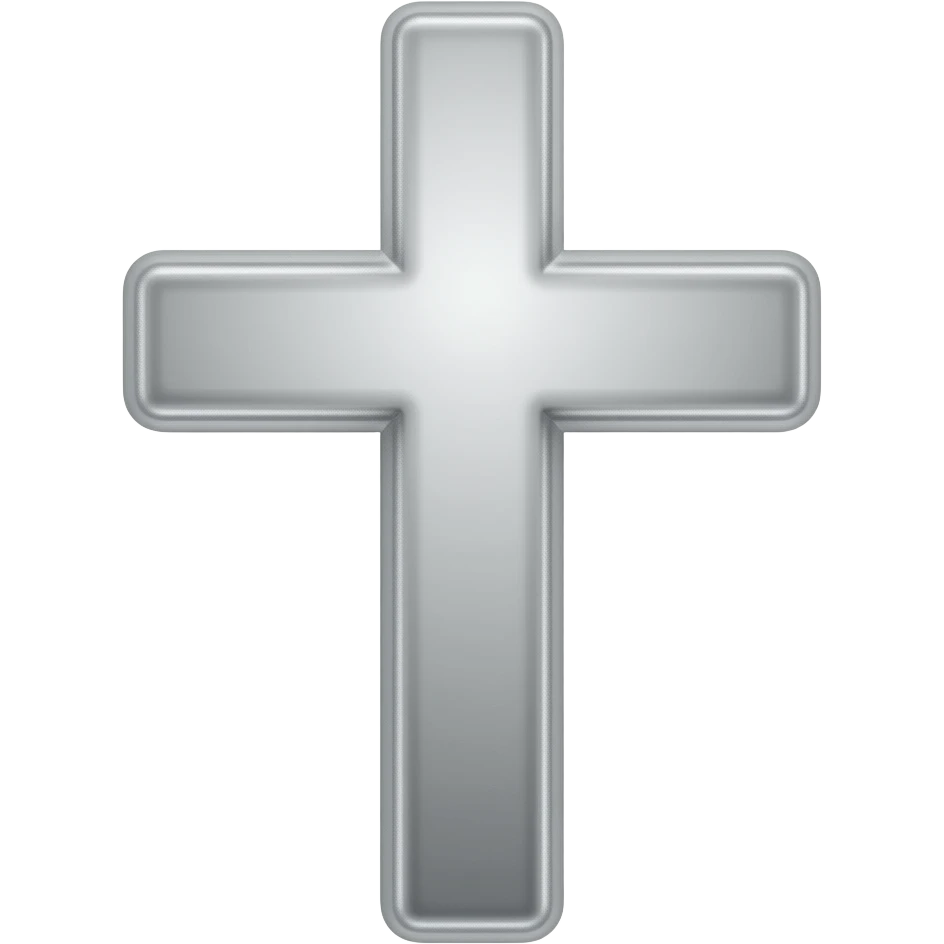 cross silver catholic emoji