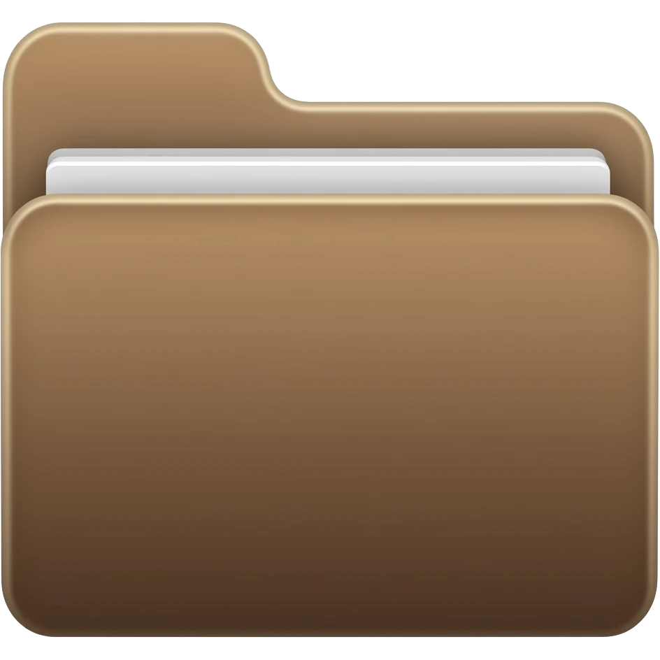 dark brown folder emoji