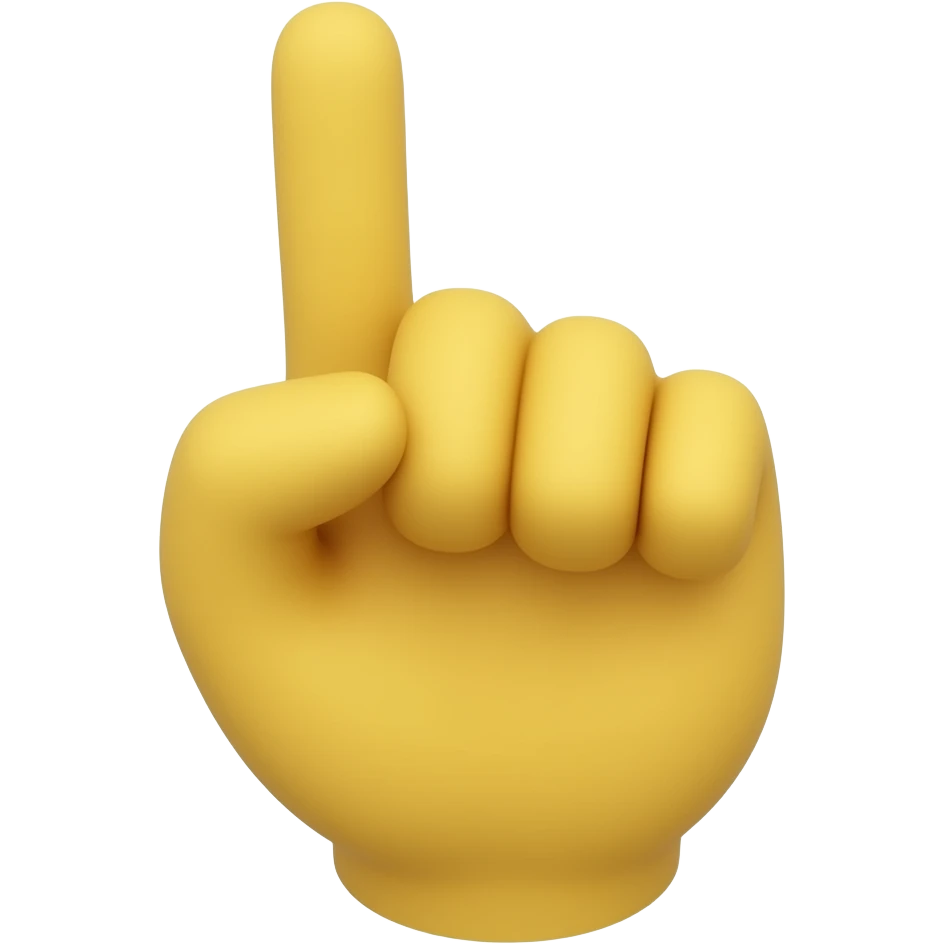 ☝️yellow index pointing up emoji