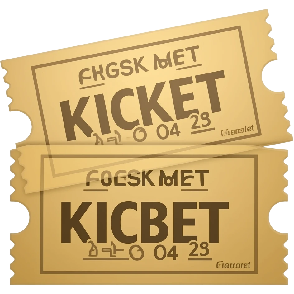 post cards ticket emoji