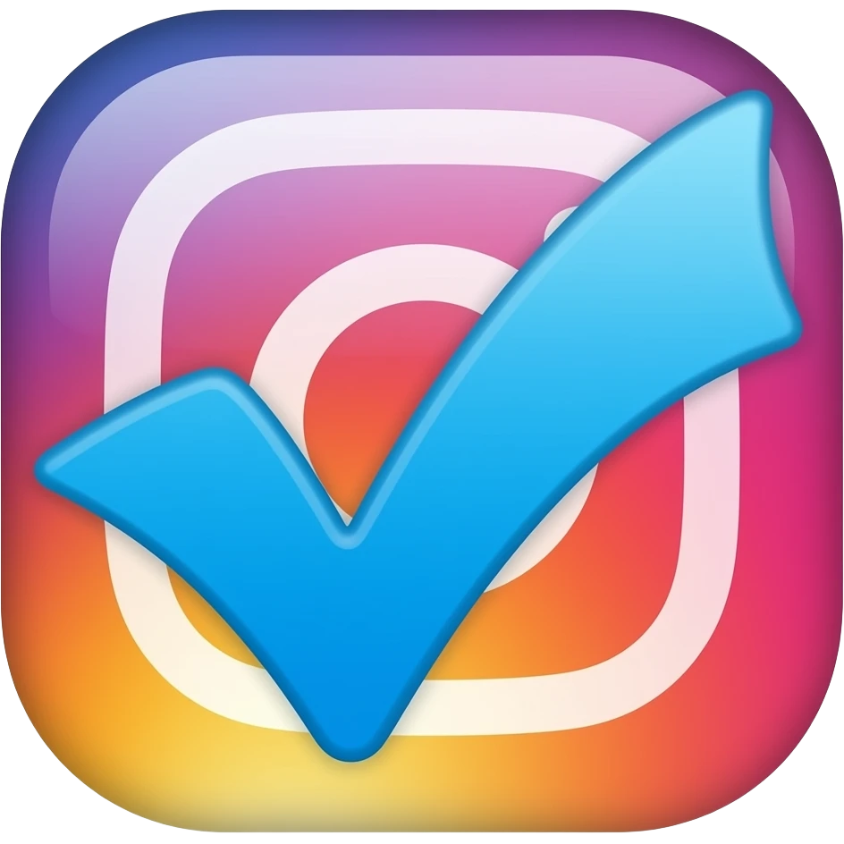 Instagram blue tick emoji