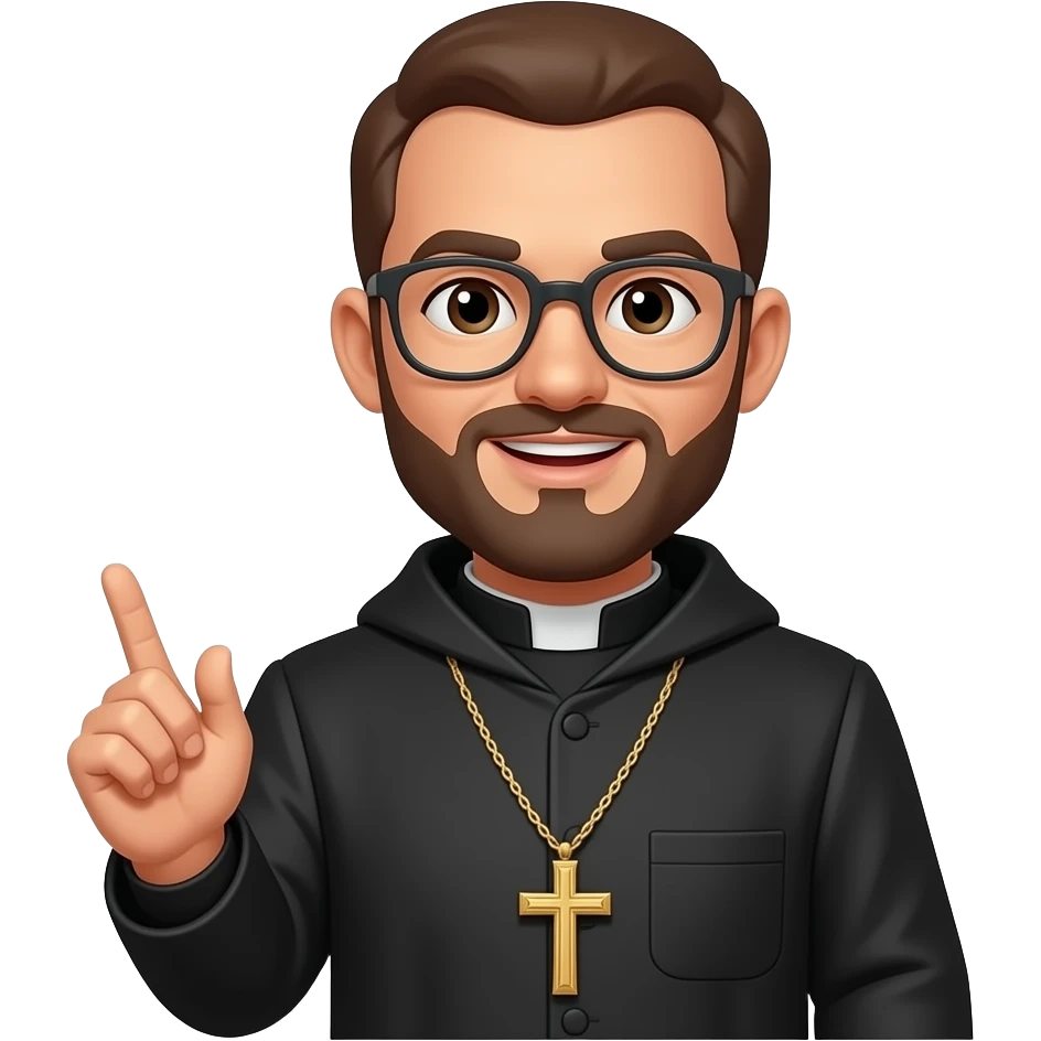 sacerdote predicando emoji