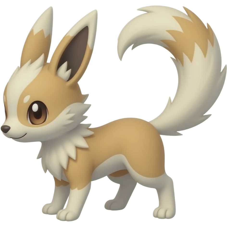 Minccino-Furret-hybrid-fusion emoji
