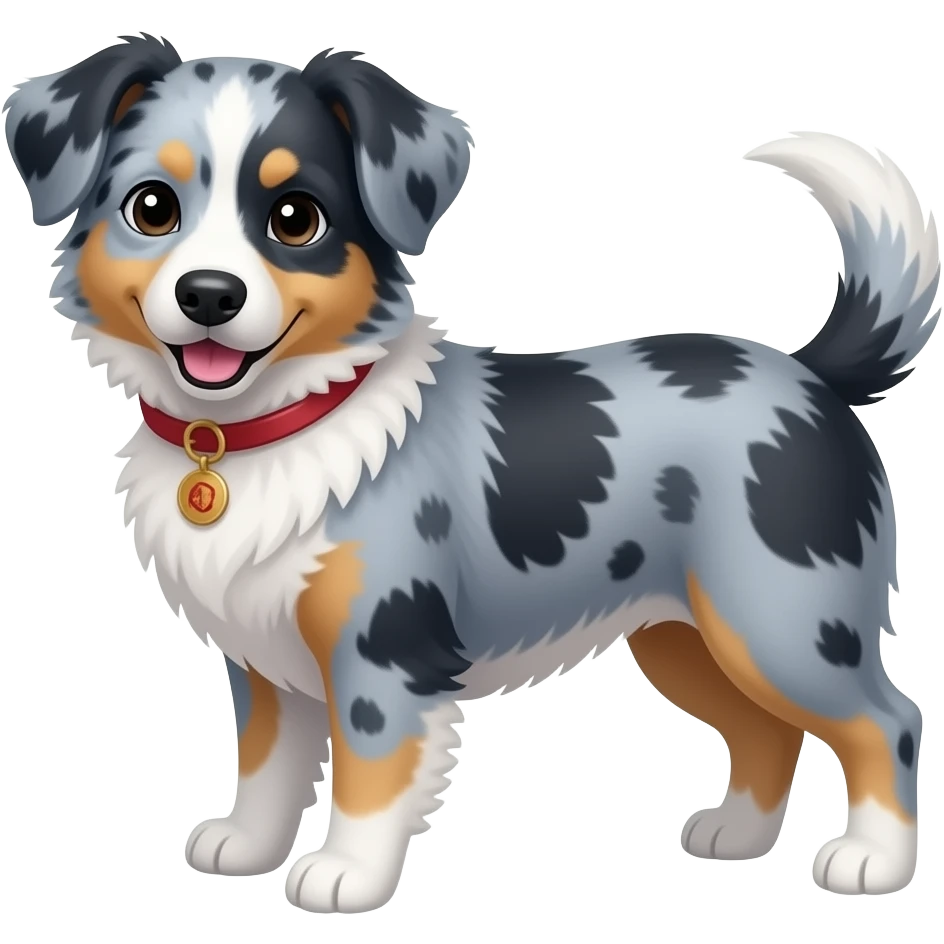 blue merle cavapoo emoji