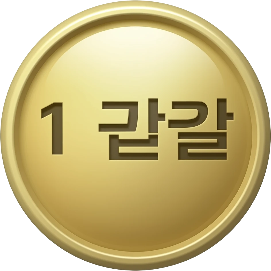 "1 일반" 이라고 적힌 뱃지 emoji