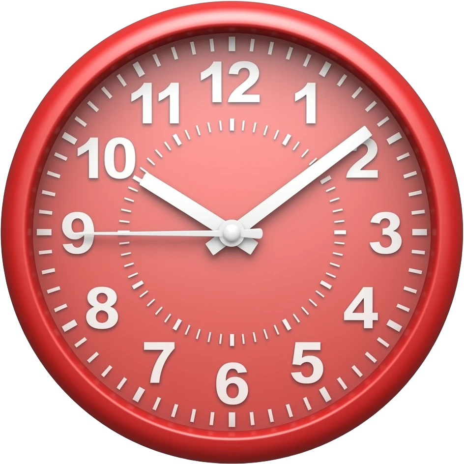 red clock temporizer emoji