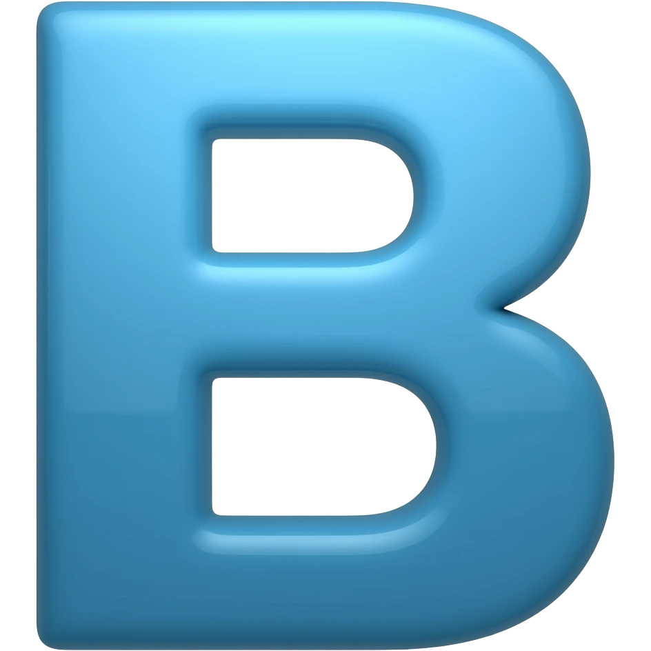 Cyan Б emoji