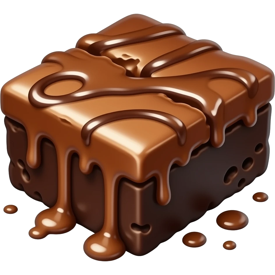 Fudge brownie emoji