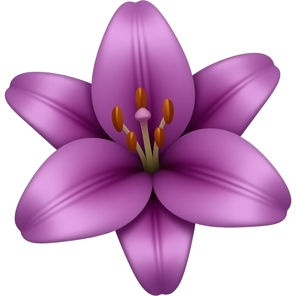 Purple  lily emoji