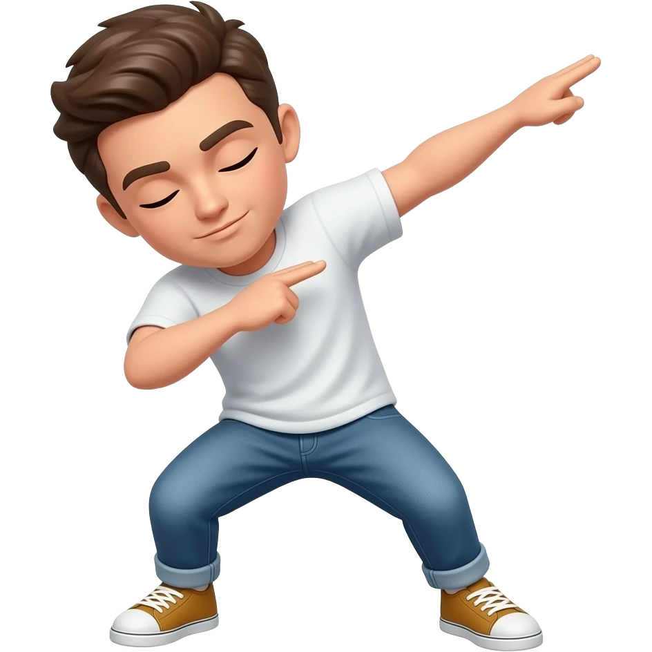 Dabbed out emoji