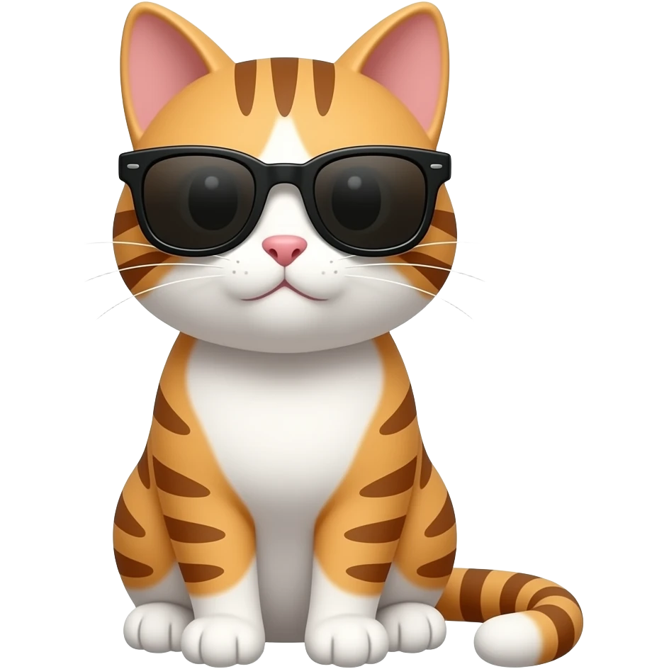 Cat wearing sunglasses emoji