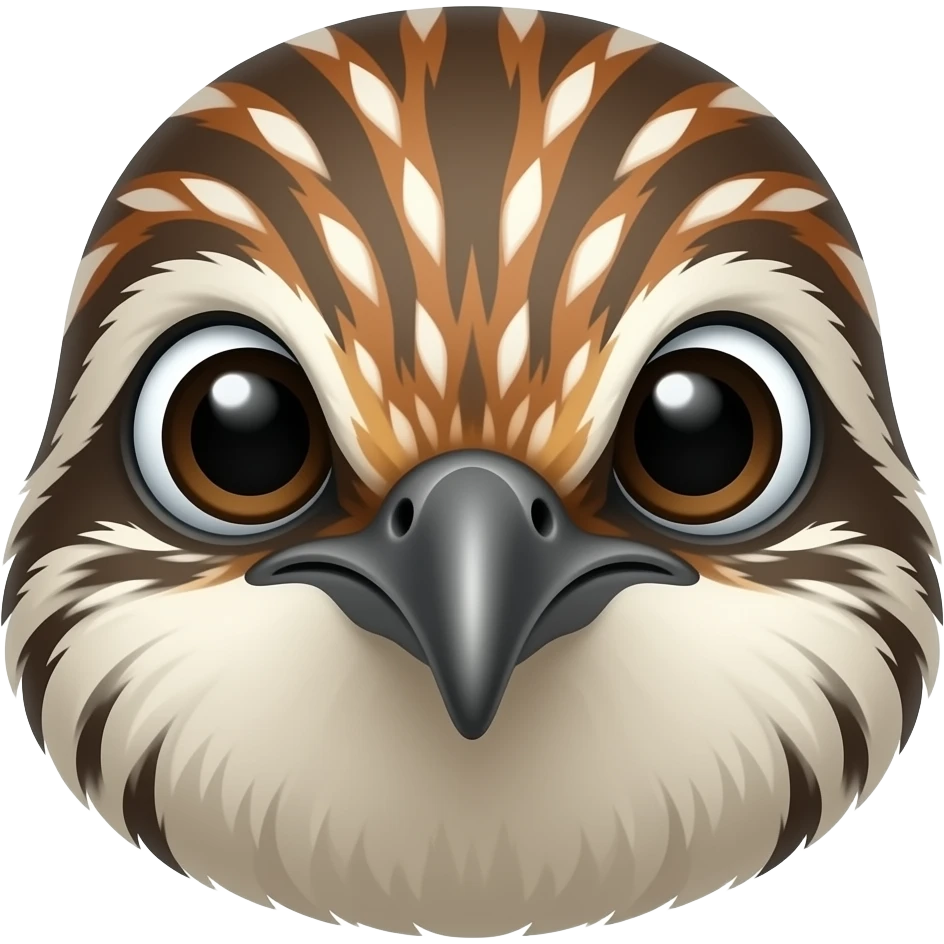 Headshot of a roadrunner emoji