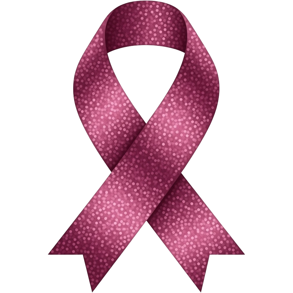 laço rosa escuro com glitter emoji